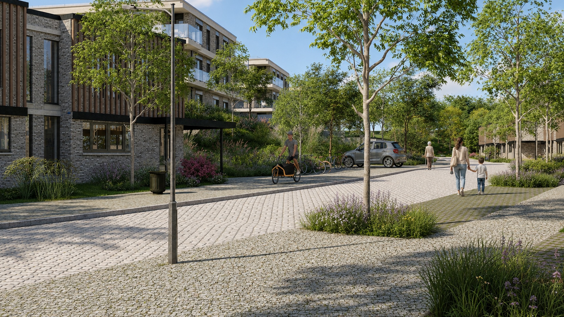 Vue simulée des appartements Clos du Bois